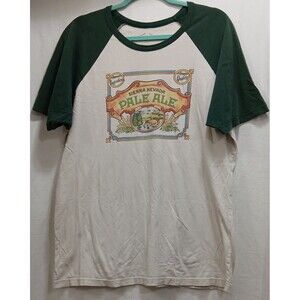 SIERRA NEVADA BREWERY PALE ALE White Green Short Sleeve T-SHIRT Beer Men's XL